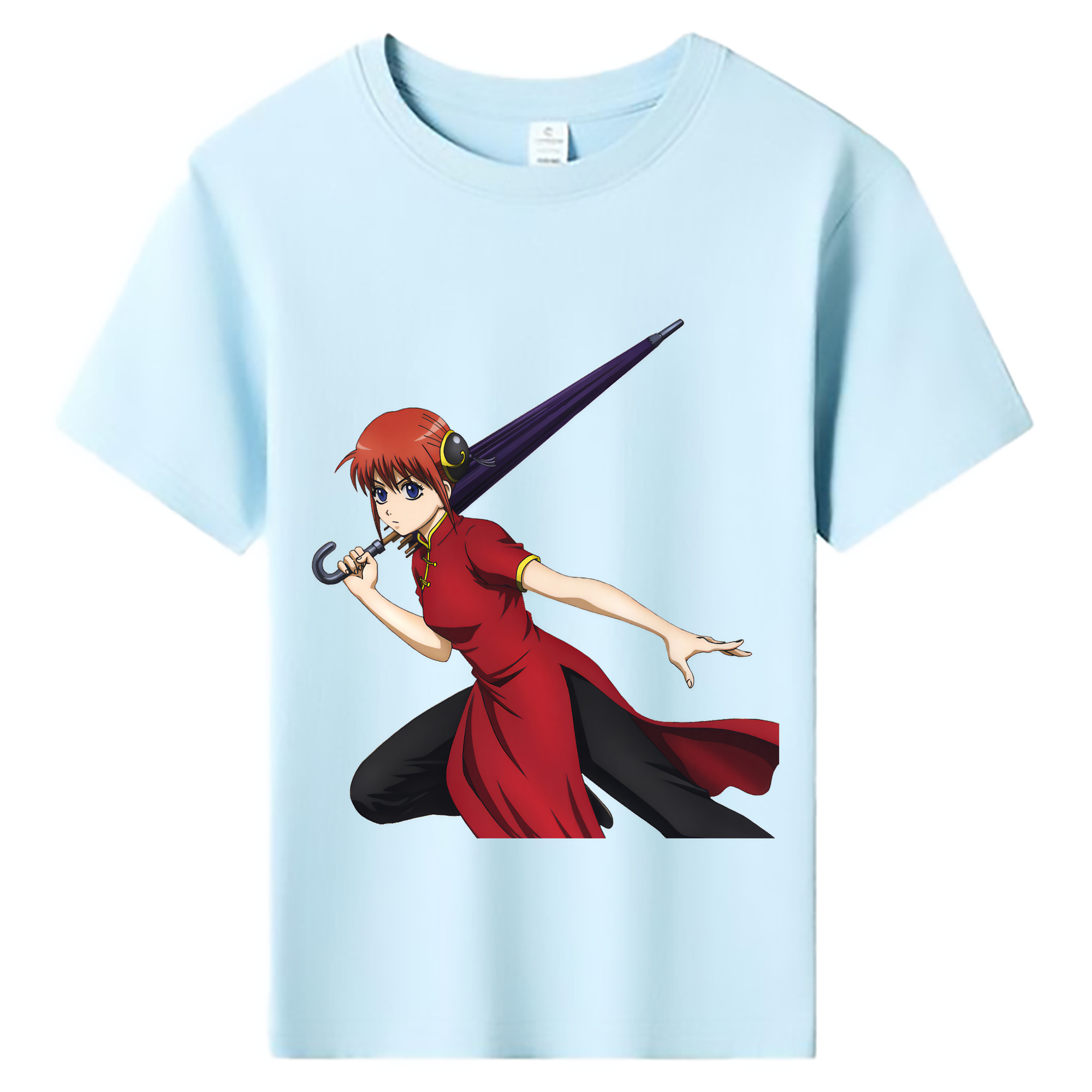 （画像用） ぎんたま 坂田銀時（さかたぎんとき） 神楽 志村新八（しむら しんぱち） GINTAMA Sakata Gintoki Kagura Shimura Shinpachi 綿100％キッズTシャツ（フロントプリント）